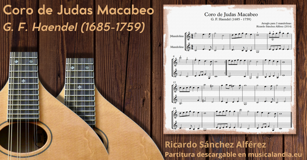 Coro de judas macabeo mandolina Coro de judas macabeo mandolina