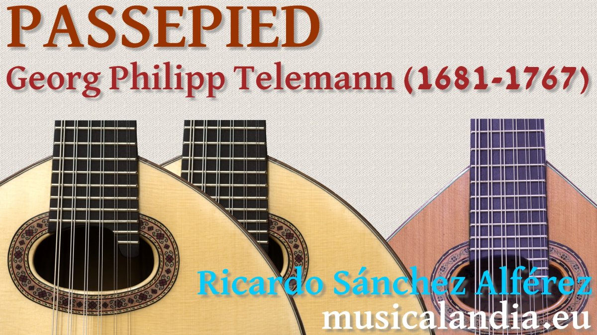 Passepied telemann bandurria laúd Passepied telemann bandurria laúd